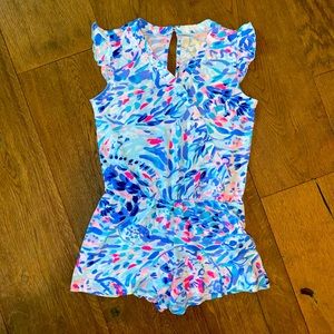 Lilly Pulitzer girls romper. Sz 6/7